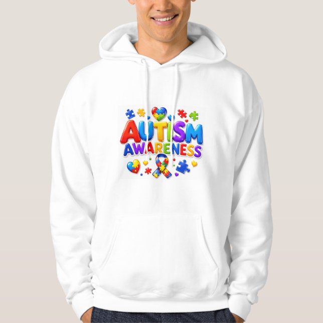 Moletom Masculino Conscientização do Autismo (Frente)
