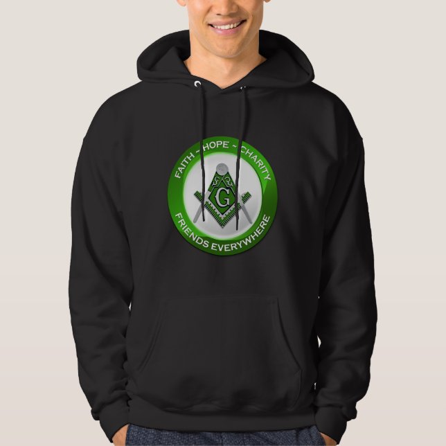 Moletom Masculino Maçônico Verde (Frente)