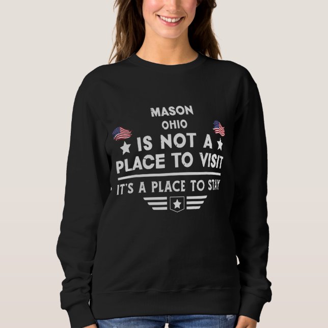 Moletom Mason Ohio Lugar para ficar EUA Casa na Cidade (Frente)