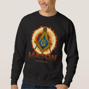 Moletom Masonic Eu Sou Um Viajante Mason Square E Compass