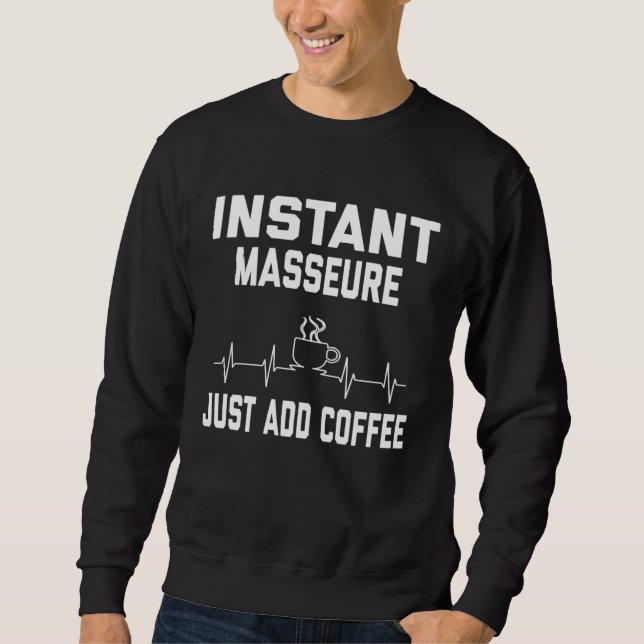 Moletom Masseure Coffee  Coffee Humor  EKG (Frente)