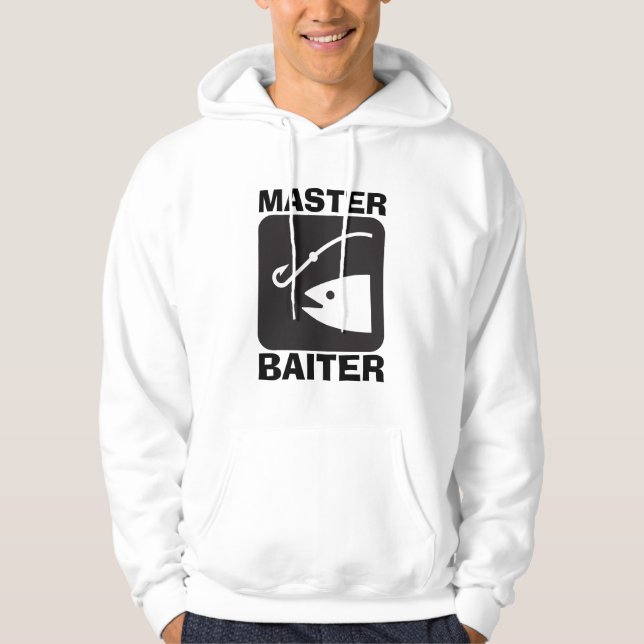 Moletom MASTER BAITER, T-shirts de pesca engraçado (Frente)