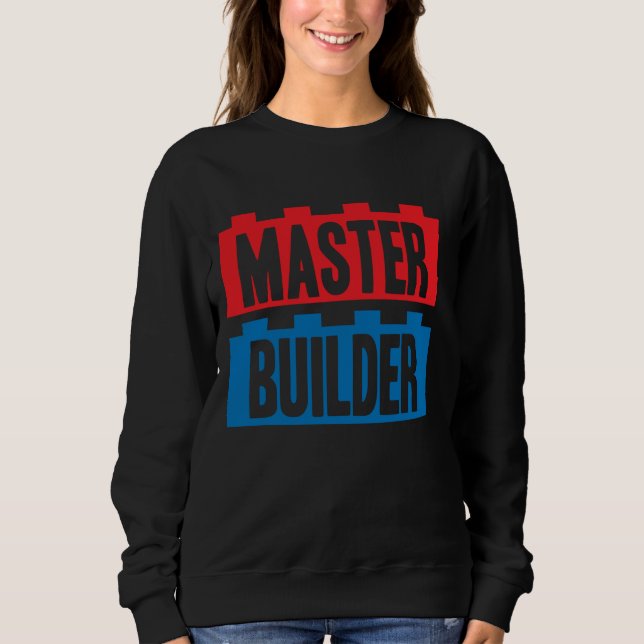 Moletom Master Builder Building Blocks Homens Mulheres Juv (Frente)