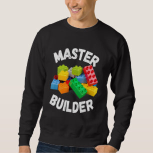 Moletom Master Builder Cute Block Building Kids 1