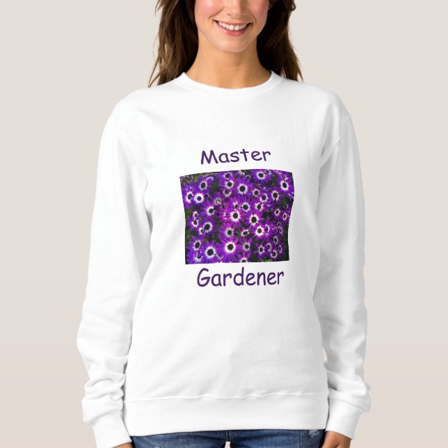 Moletom Master Gardener Linda Flor Puro Floral (Frente)