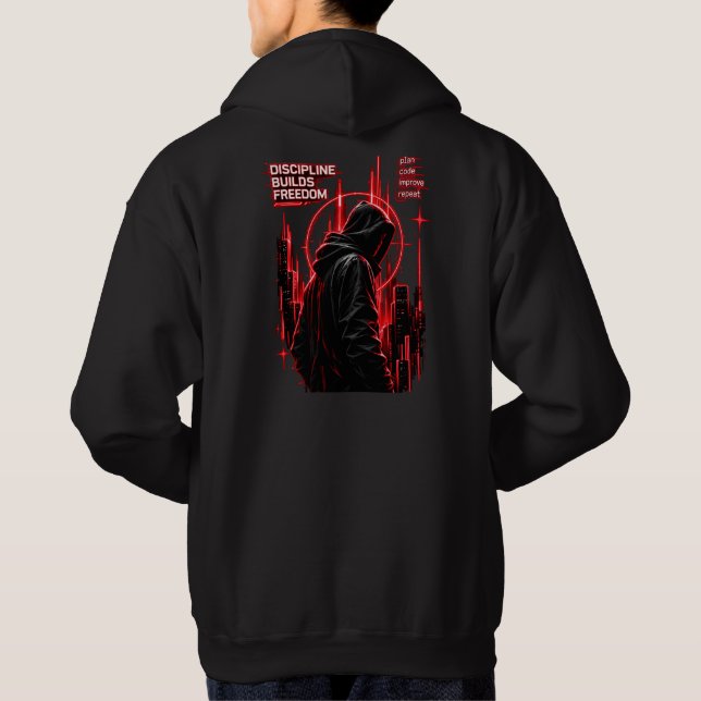 Moletom Master the Code Create Your Own Future Cyberpunk  (Verso)