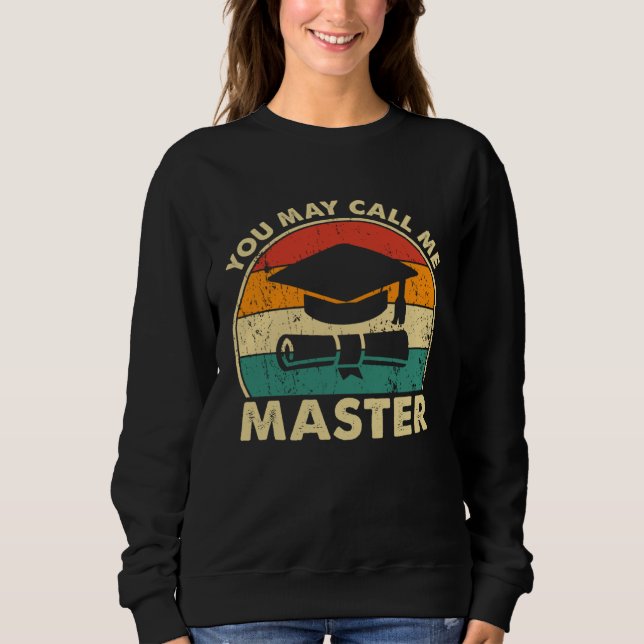 Moletom Masters Degree Designs For Men Women MBA Education (Frente)