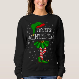 Moletom Matança de família Eu sou a tia Elf Natal