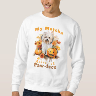 Moletom Matcha de Cachorro de outono Personalizável