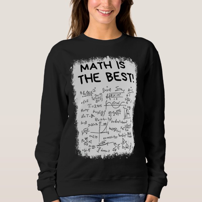 Moletom Matemática Branqueada É A Melhor Professora De Mat (Frente)