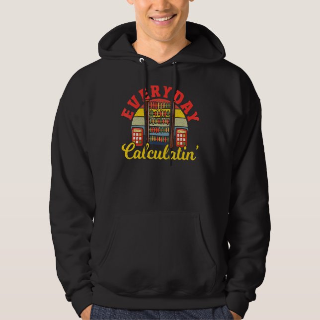 Moletom Matemática Calculadora Diária de Matemática Ensino (Frente)