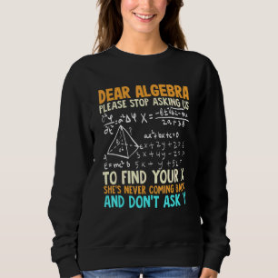 Moletom Matemática E Álgebra E Humor Matemático