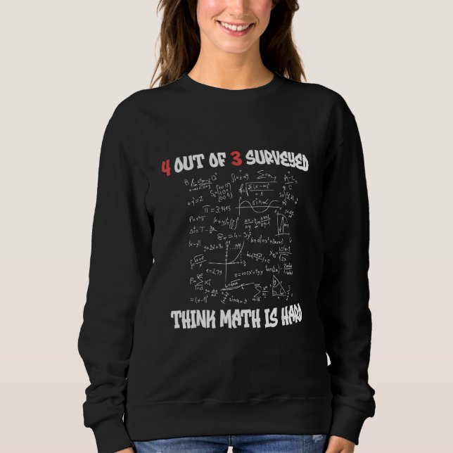 Moletom Matemática é Duro Engraçado Professor de Matemátic (Frente)