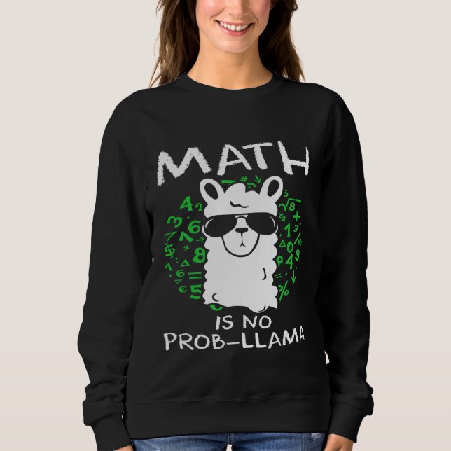 Moletom Matemática é Prob Llama Professores e Estudantes (Frente)