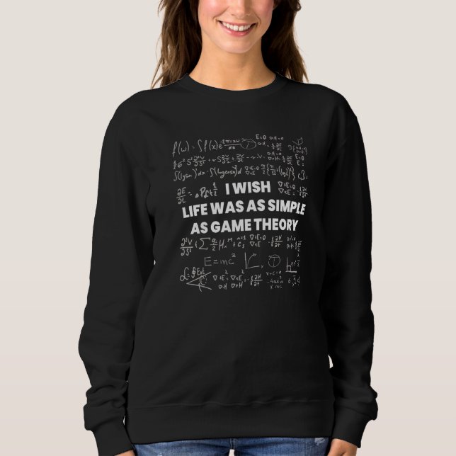 Moletom Matemática Eu Desejo Que A Vida Fosse Simples Como (Frente)