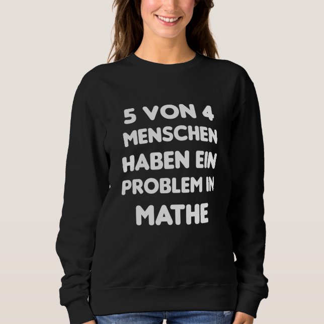 Moletom Matemática Humana Engraçado Problema Matemático En (Frente)