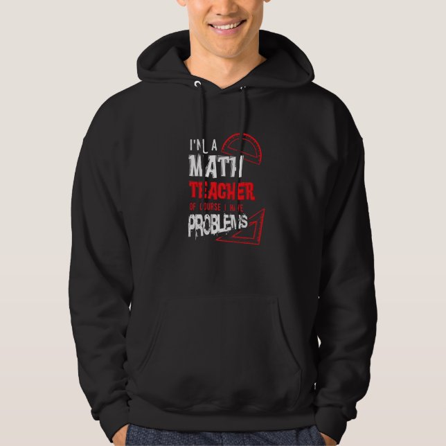 Moletom Matemática Matemática Eu sou professor de Matemáti (Frente)