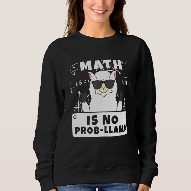 Moletom Matemática Não É Matemática Prob Llama (Frente)