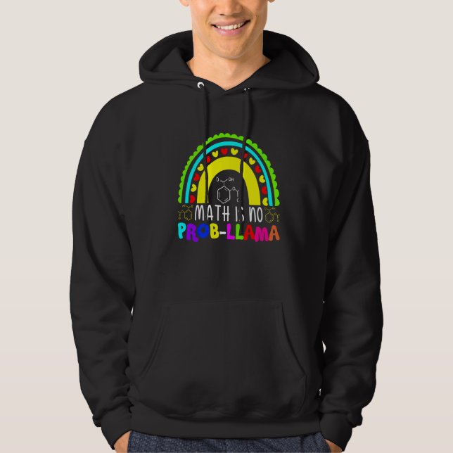 Moletom Matemática Não É Prob Llama Rainbow (Frente)