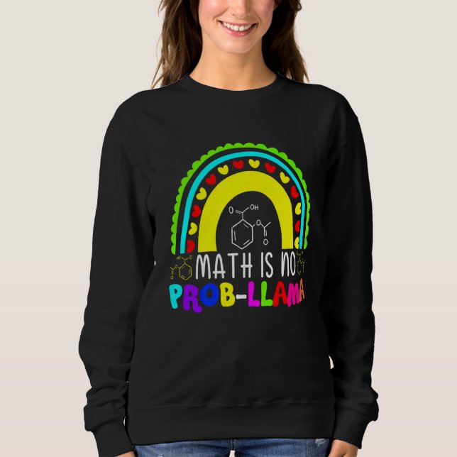 Moletom Matemática Não É Prob Llama Rainbow (Frente)