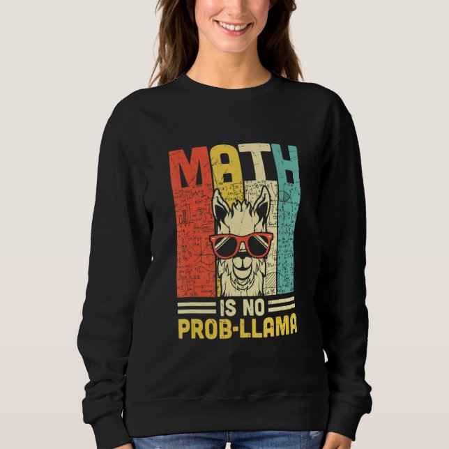 Moletom Matemática Não É Professor De Matemática Llama Lla (Frente)