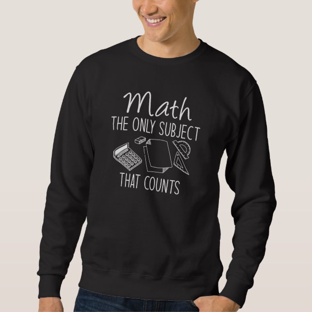 Moletom Matemática O Único Assunto Que Conta (Frente)