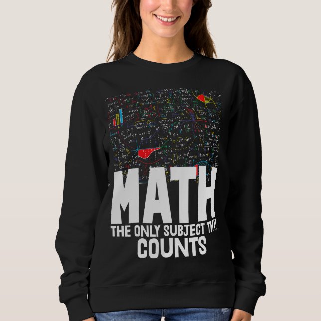 Moletom Matemática O Único Assunto Que Conta Toddler Mathl (Frente)