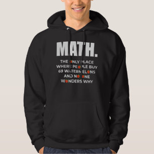 Moletom Matemática o único lugar onde a melancia do compra