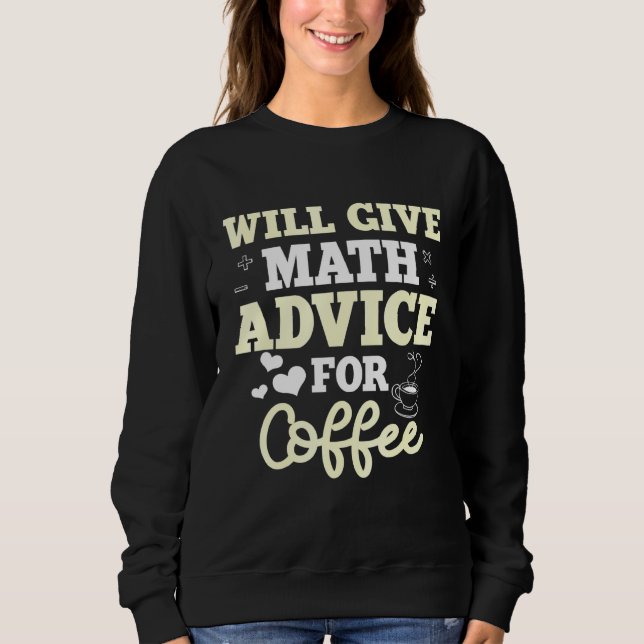 Moletom Matemática - Professora de Café Matemáticos (Frente)