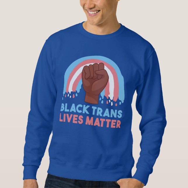 Moletom matéria de trans-vida negra (Frente)