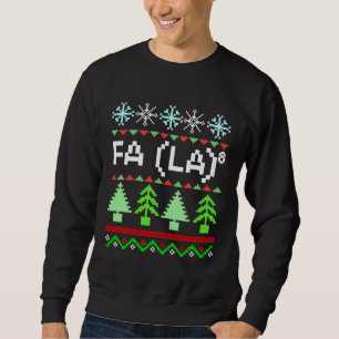 Moletom Math Fa La - Natal Carol Ugly Sweater Style