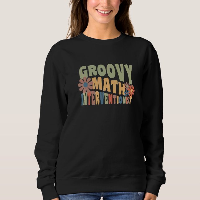 Moletom Math Interventionist Groovy Retro 70s (Frente)