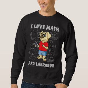 Moletom Math Labrador Retriever Adoro Matemática E Cachorr