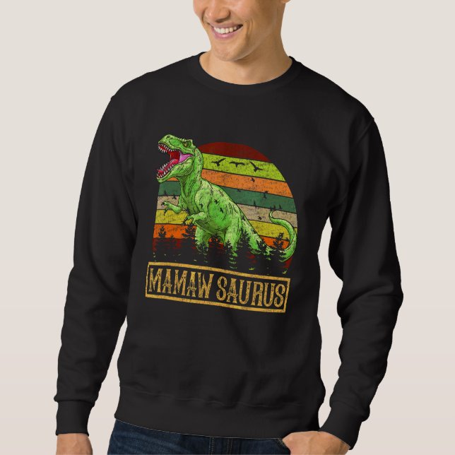 Moletom Matriz da Família Mamawsaurus Rex Dinosaur Mamaw S (Frente)