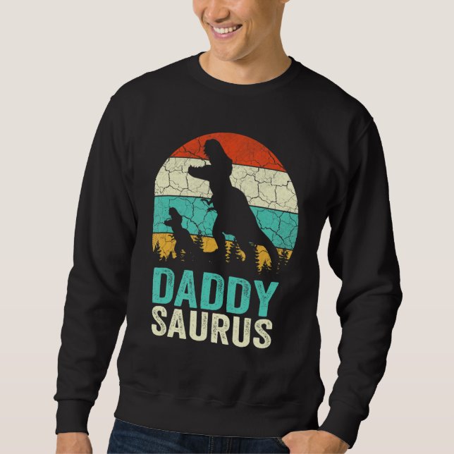 Moletom Matriz da Família Surus do Pai Daddysaurus Rex Din (Frente)