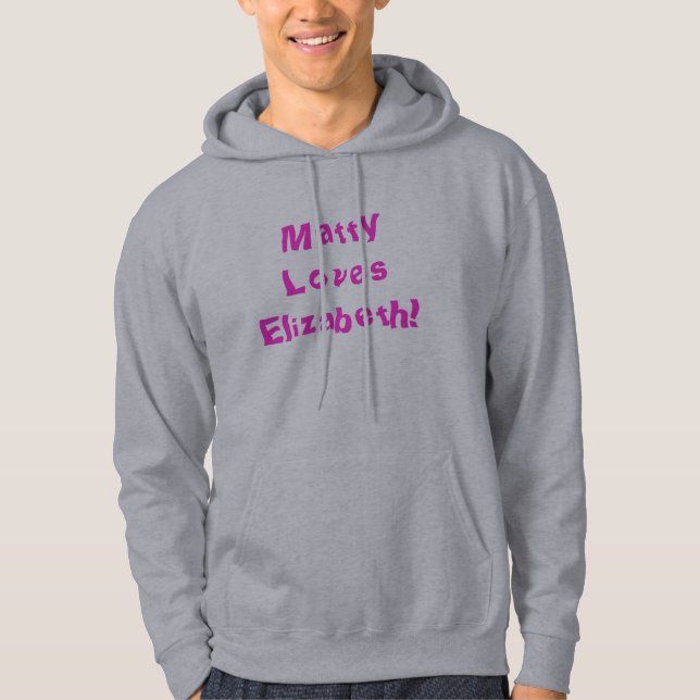Moletom Matty ama Elizabeth! (Frente)