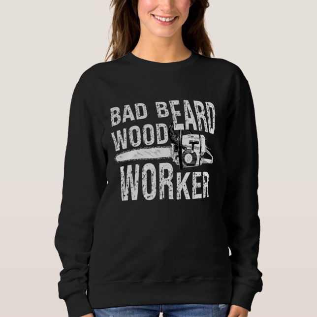 Moletom Mau-Barba Woodworker Chainsaw Woodworker Woodma (Frente)
