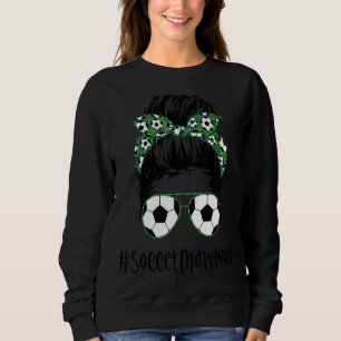 Moletom Mawmaw Life Soccer Mawmaw Mensagem Bun Sunglass Mo
