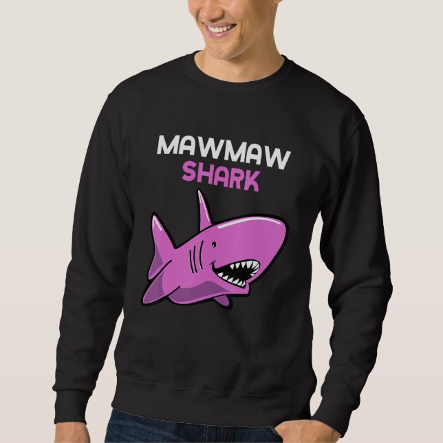 Moletom MawMaw Shark Funny Family Maw-Maw (Frente)
