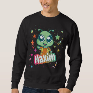 Moletom MAXIM - Nome de Menino Bonito com Alienígena 1 fof