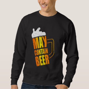 Moletom May Contain Beer Mug Funny Oktoberfest 2024 Costum