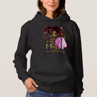 Moletom May Girl Birthday Melanin Afro Queen For Black Wo