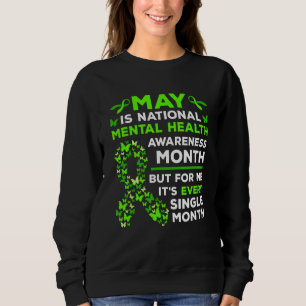 Moletom May Is Mental Health Awarness Month Green Ribbon