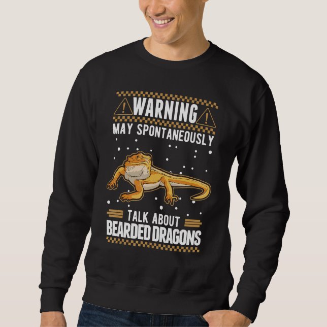 Moletom May Spontaneously Talk About Bearded Dragons 1 (Frente)