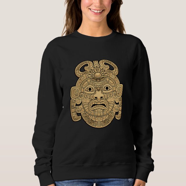 Moletom Maya Deus Maias Mitologia Antiguamente Máscara Sol (Frente)