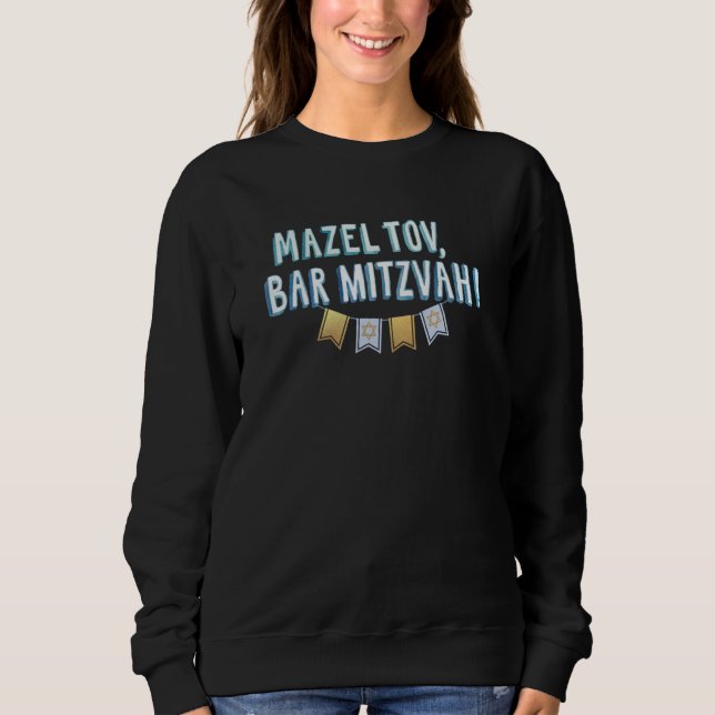 Moletom Mazel Tov Bar Mitzvah (Frente)
