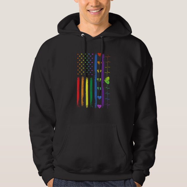 Moletom Mb35 Love Win Usa Flag Rainbow Lgbtq Independência (Frente)
