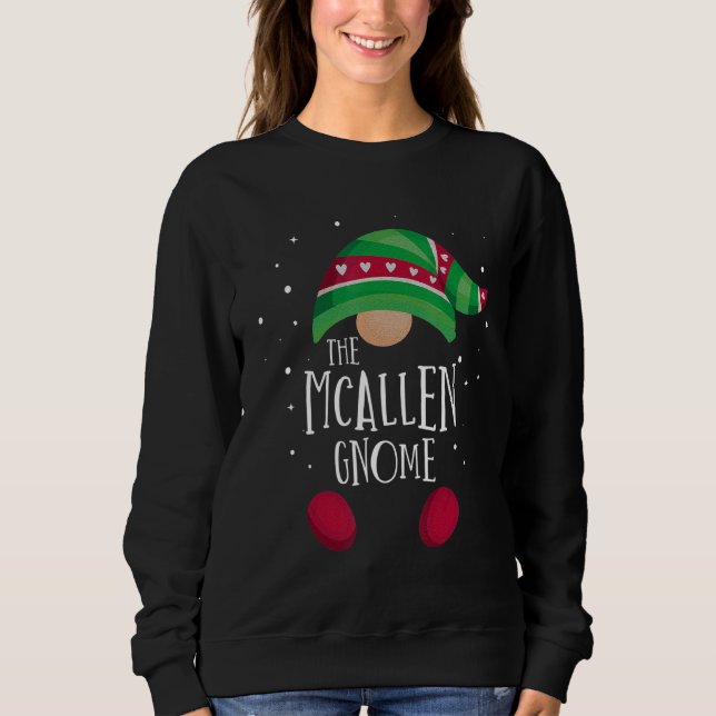 Moletom McAllen Gnome Family Matching Christmas Pajamas (Frente)