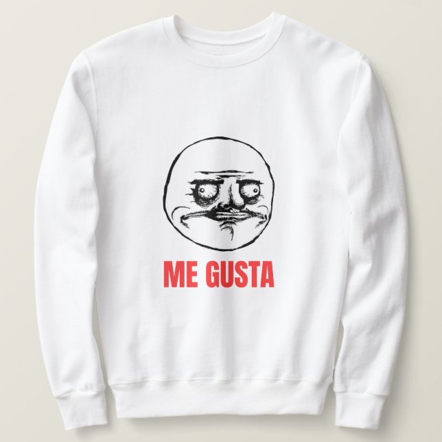 Moletom Me Gusta Meme (Frente do Design)