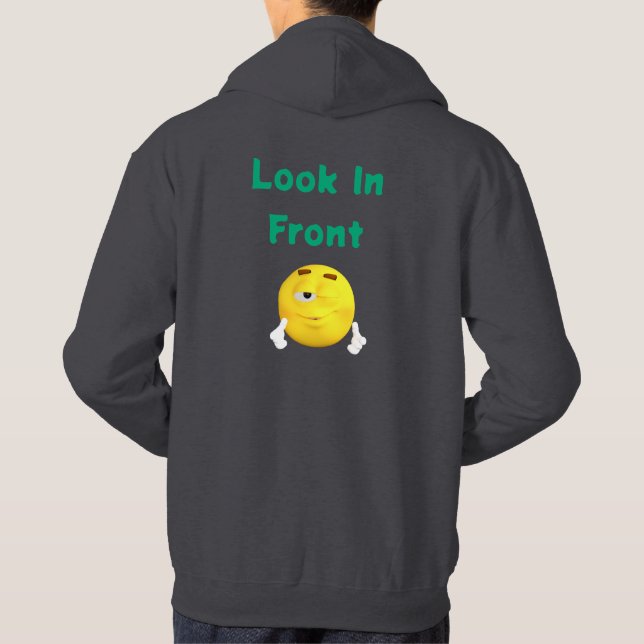 Moletom Me pegue fora do capuz - pronto para qualquer cois (Verso)